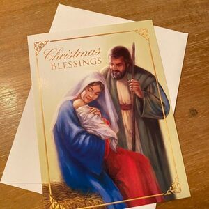 Sisters of Francis of Assisi The Manger Scene Christmas Blessings Greetings Card